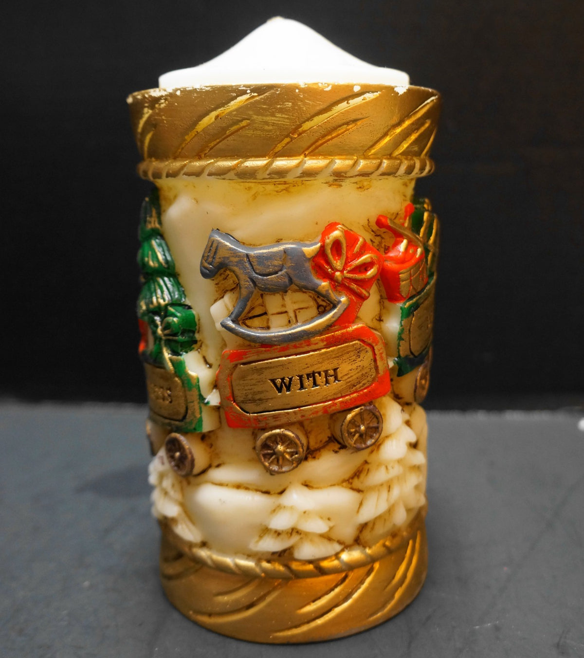Emperor Art Creations Candle #70 Santa's Express Train 1986