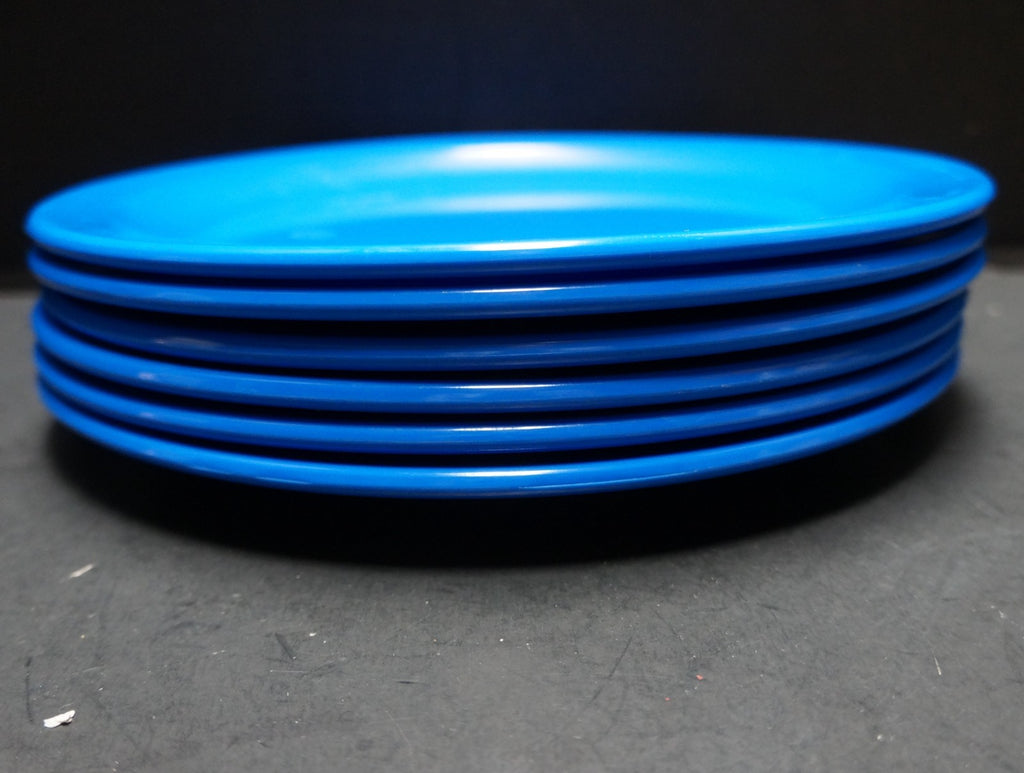Texas Ware Royal Blue Dinner Plates Set of 6 10 1/2 IN Melamine