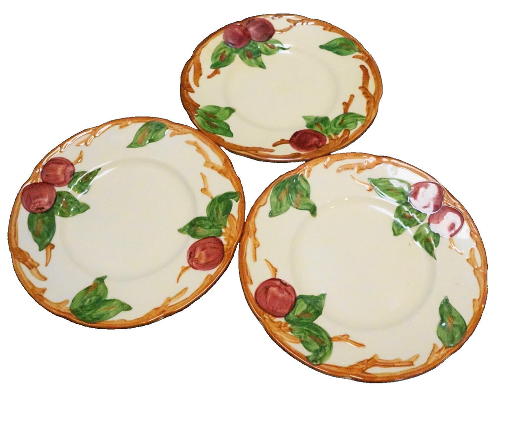 Franciscan Apple California USA Bread Plates Set of 3